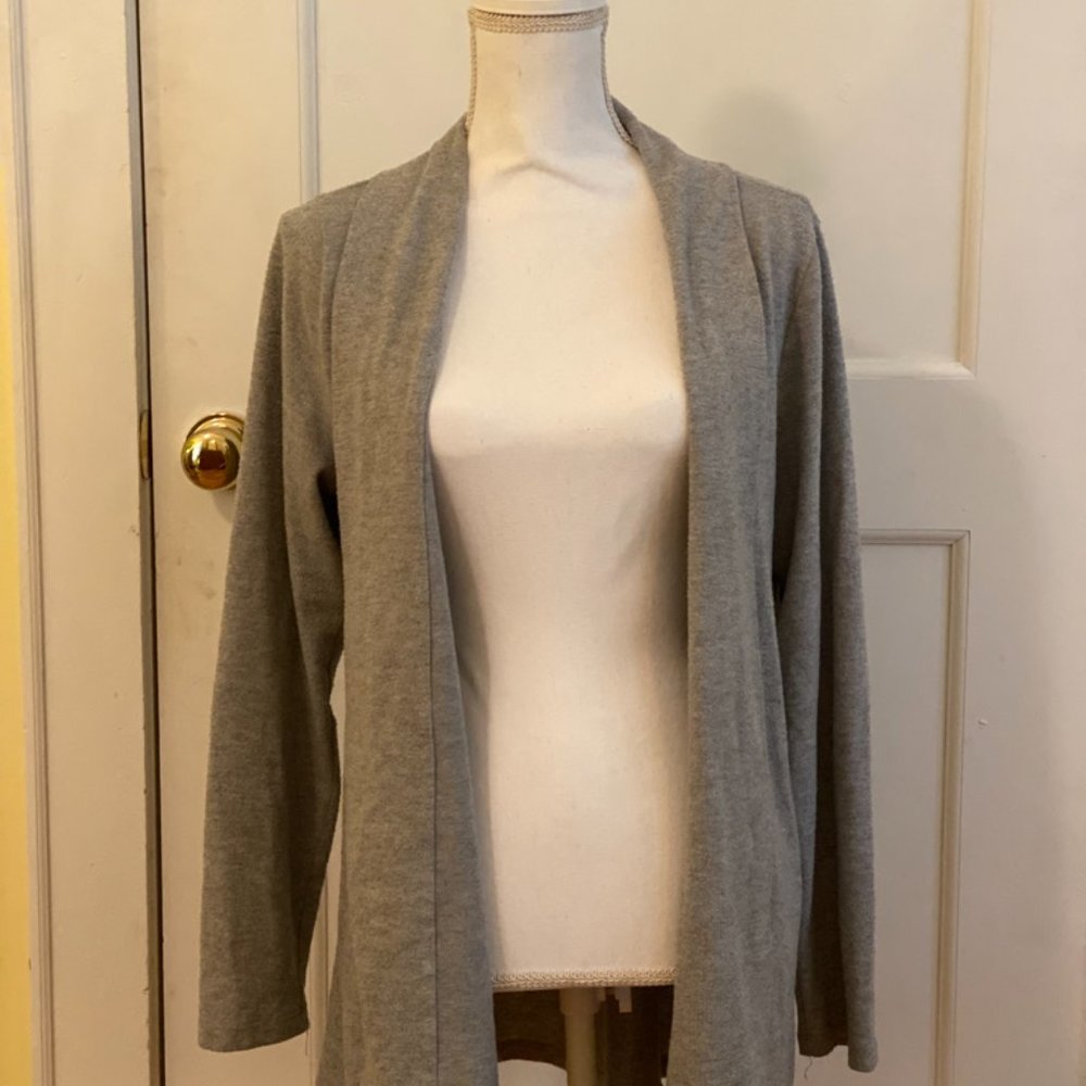 Casual Women's Light Gray Cardigan